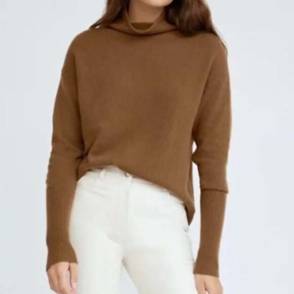 Aritzia Wilfred Luxe Merino Cyprie sweater Camel - Picture 2 of 4